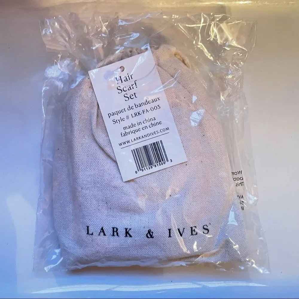 LARK & IVES Hair Scarf Set of 2